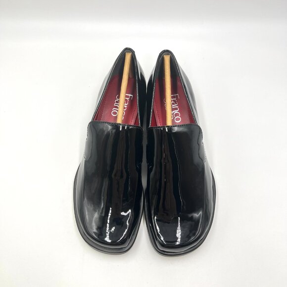 5W 5 WIDE WIDTH Franco Sarto Bocca Black Patent‎ Loafers Shoes - Picture 2 of 13